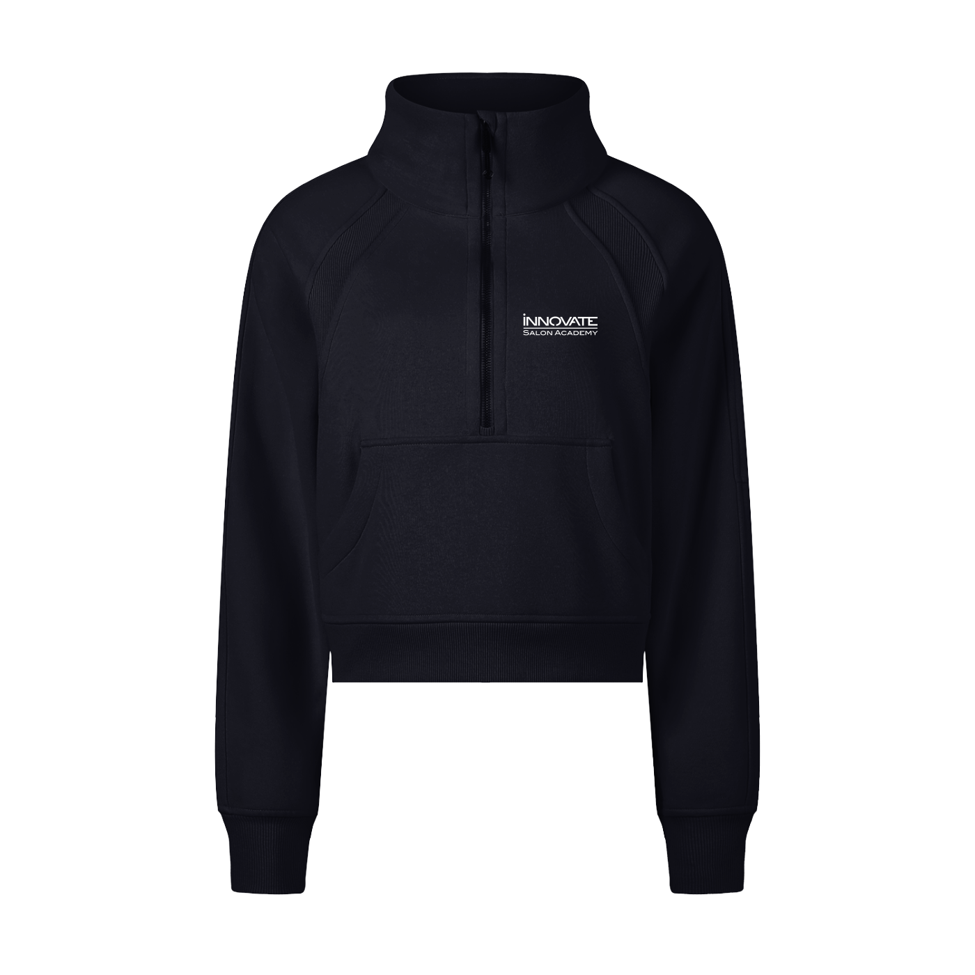 Cropped Half-Zip Sweatshirt