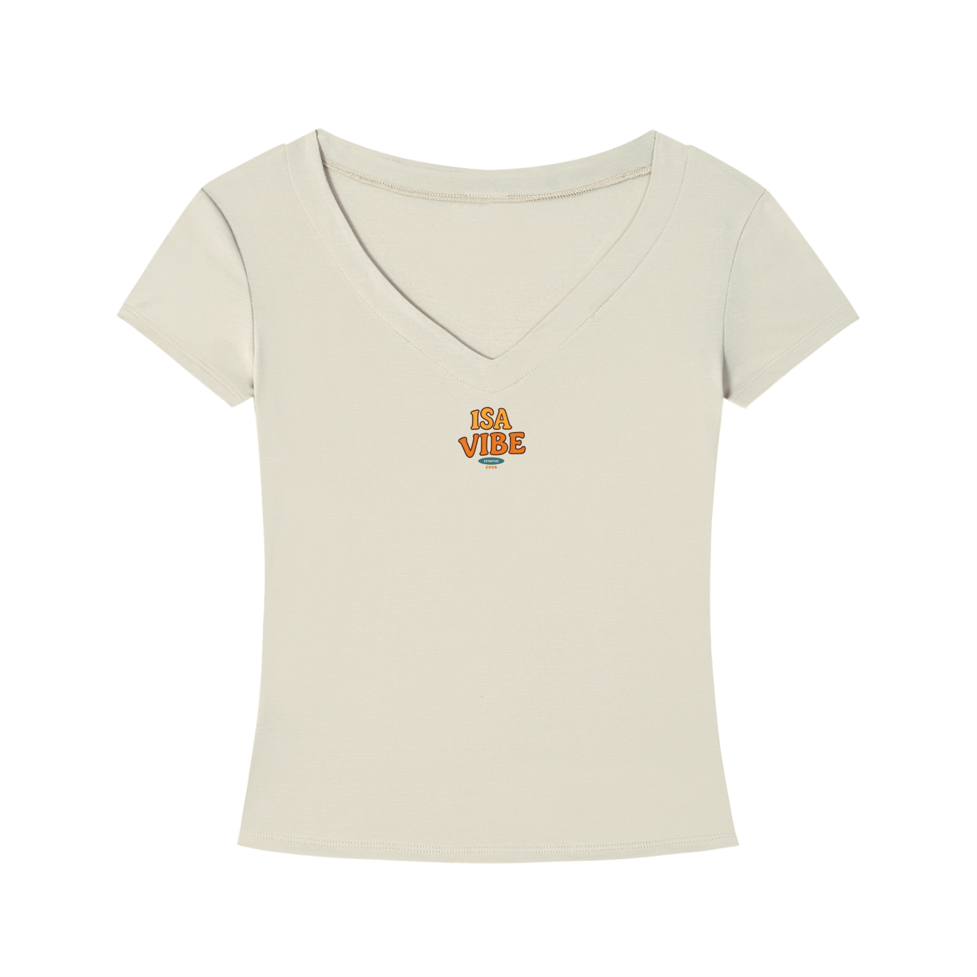 Women's Bodycon V-Neck T-Shirt - Esthetics